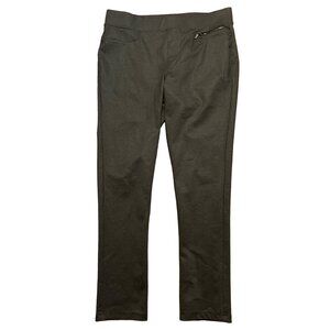 DKNY Jeans women's pull on black pants Large, high rise, pockets, some stretch